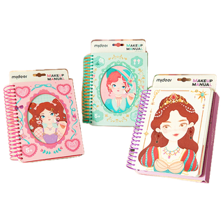 Mideer มิเดียร์ Make Up Manual ( Coloring + Craft + Stickers ) สมุดแต่งหน้าเจ้าหญิง MD3345-3347