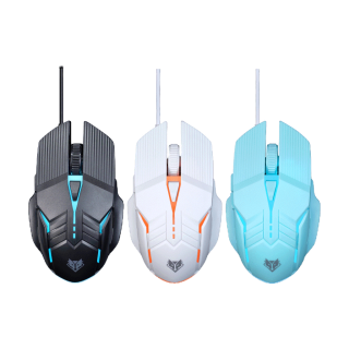 Nubwo NM97 เมาส์เกมมิ่ง 6 ปุ่ม ปรับ DPI ได้ถึง 4 ระดับ สูงสุดถึง 3600 DPI มีไฟ LED รับประกัน 1 ปี