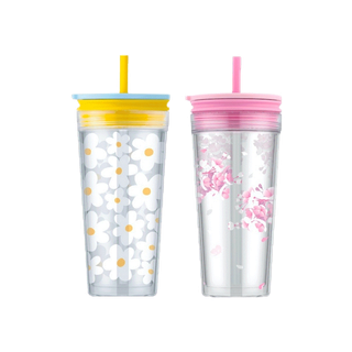 LocknLock แก้วน้ำพลาสติก 2 ชั้น Bucket Cold Cup ความจุ 580 ml. รุ่น HAP520