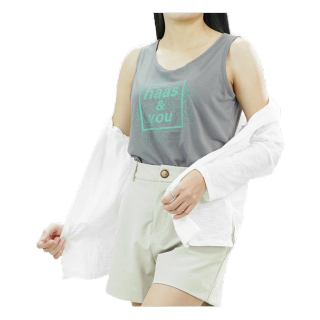 haas เสื้อกล้ามผู้หญิง ลายสกรีน haas & you HHSK1286A