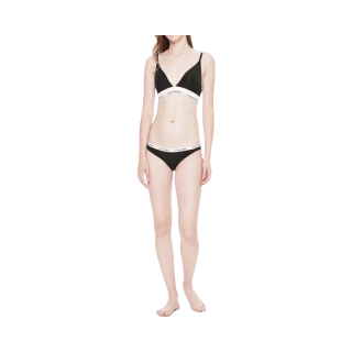 CALVIN KLEIN ชุดชั้นในหญิง รุ่น QF5650 001 LL TRIANGLE (REMOVABLE PADS) BLACK MODERN COTTON - สีดำ