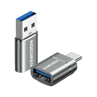 Rocoren อะแดปเตอร์แปลง OTG USB Type C ตัวผู้ เป็น USB A 3.0 ตัวเมีย สําหรับ MacBook Samsung S22 S20 Android TypeC USBC OTG