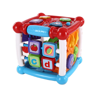VTech Red Color Baby Activity Cube 9 in 1 Early Learning Turn & Learn Activity Cube Toys Early Learning Toys 6 months