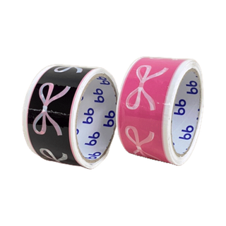 Ribbon Tape เทปโบว์ 2 นิ้ว 45 หลา (ม้วน) เทปปิดกล่อง Thank you tape OPP tape ปิดกล่อง ติดกล่อง สก็อตเทป เทปน่ารัก