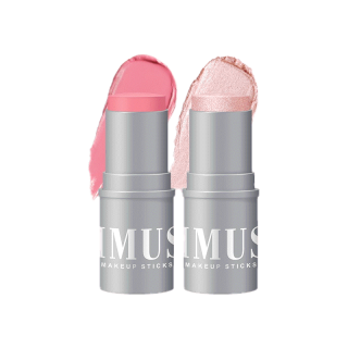 Kimuse เครื่องสําอาง บลัชออน ไฮไลท์ คอนทัวร์ แบบแท่ง กันน้ํา ไม่เหนียวเหนอะหนะ 6 สี