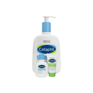 [เซตสุดคุ้ม] Cetaphil Gentle Skin Cleanser 500ml + เซตาฟิล เจนเทิล สกิน คลีนเซอร์ 29มล. + เซตาฟิล มอยส์เจอไรซิ่งครีม 15 กรัม