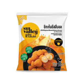 ซันแวลเล่ย์ ชิกเก้นชีสสึบอล (Chicken Cheese-Su Ball Sun Valley Brand) 500 G