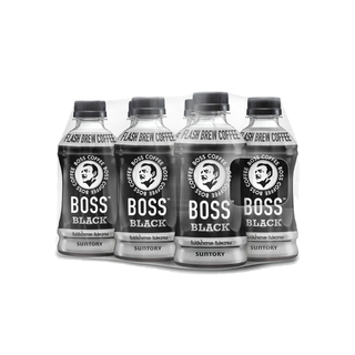 [แพ็คสุดคุ้ม 6 ขวด] กาแฟ BOSS ไม่มีน้ำตาล ขนาด 250 มล