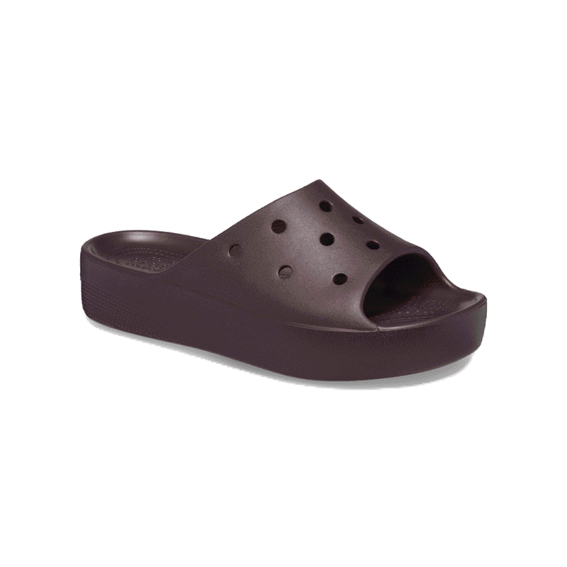 CROCS Classic Platform Slide รองเท้าแตะแบบสวมผู้หญิง