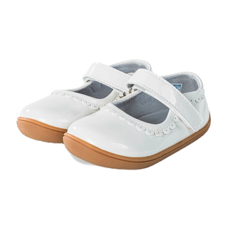 ✨ขายดี ✅(ใส่โค้ดXUKCDV3T ลด130.- ) littlebluelambรองเท้าเด็กหัดเดิน0-2ขวบ (BB-A423035-CM) รองเท้าหัดเดิน คัทชูสีครีม