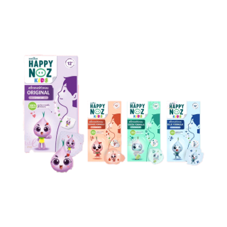 สติกเกอร์หัวหอม Happy Noz สติ๊กเกอร์หัวหอม ทุกสี (6 ชิ้น/กล่อง) แผ่นแปะ หัวหอม แฮปปี้โนส์ ออกานิค
