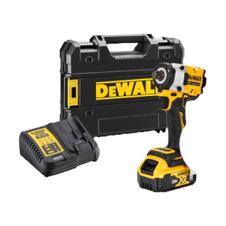DEWALT บล็อคกระแทกไร้สาย ไร้แปรงถ่าน Atomic 20V Max 1/2 นิ้ว 406Nm พร้อมแบตเตอรี่ 5.0Ah กล่อง TSTAK รุ่น DCF921P1-B1