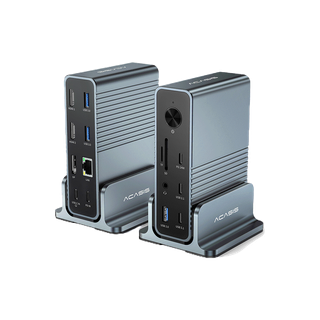 Acasis แท่นชาร์จ USB-C (15-in-1) สําหรับแล็ปท็อป USB-C จอแสดงผล 4K HDMI DP 4K@60 HZ 2*USB3.1 10GBPS SD TF Audio RJ45 Mac Windows