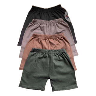 KIDS กางเกงขาสั้นเด็ก สีพื้น Size S-XL อายุ 1-10 ปี ใส่ได้ทั้งเด็กผู้ชายและเด็กผู้หญิง (SC5)