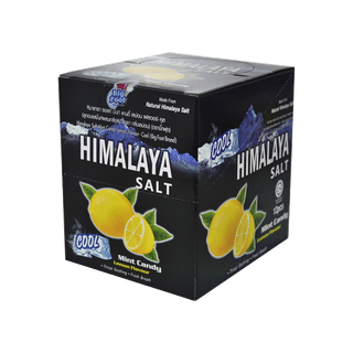 Himalaya หิมาลายา ลูกอมรสมินท์ ผสมเกลือหิมาลายา กลิ่นเลม่อน 12 ซอง แพ็ค 4 และ 6 กล่อง