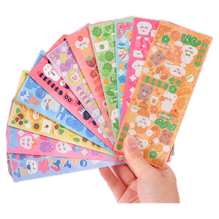 [ถูกชัวร์] สติ๊กเกอร์ แวววาว โฮโลแกรม สุ่มลาย 1 ชิ้น สติกเกอร์ ไดคัท ตกแต่ง DIY สมุด กล่องใส่ปากกา เคสโทรศัพท์