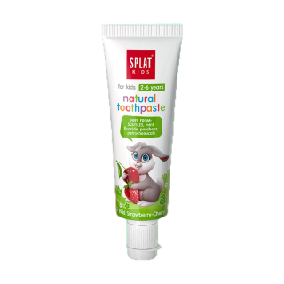 [Exp.11/2023] SPLAT Kids ยาสีฟัน ไม่มีฟลูออไรด์และมิ้นต์ เด็กอายุ 2-6 ปี กลิ่นไวด์สตรอว์เบอร์รี่-เชอร์รี่ (20ml)