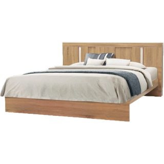 [กทม. 3-5 วัน ส่ง] SB Design Square เตียงนอน 6 ฟุต รุ่น SACHA สีไม้อ่อน (198x216x98 ซม.) แบรนด์ LOOMS