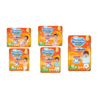 ลด10% โค้ด 10DDXOCTW5 [1 ห่อ] MamyPoko Happy Day & Night(ห่อส้ม ห่อจัมโบ้ 1 แพ็ค