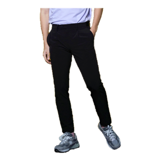 era-won กางเกง รุ่น GOLF FABRIC (065V6) Cooling series ทรงกระบอกเล็ก ขาเต่อ เอวยางยืด สี BLACK