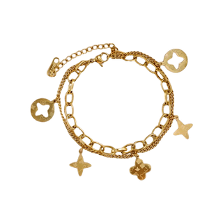 โปรโมชั่น : Xm Niche สร้อยข้อมือไทเทเนียม ทอง 18K จี้รูปดอกไม้ ขนาดเล็ก ไม่จางง่าย เข้ากับทุกการแต่งกาย สไตล์แฟรี่ คลาสสิก สําหรับผู้หญิง