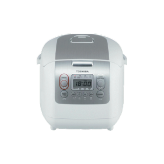 TOSHIBA หม้อหุงข้าวดิจจิตอล รุ่น RC-10NMF (1ลิตร) สี WT *ทำเค้กได้ *หม้อในหนาพิเศษ RC10NMF RC-10