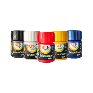 Bee Acrylic สีอะคริลิค สี Bee Acrylic Color สีกันน้ำ ขนาด 20cc.