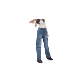 TGDA.CO - กางเกงยีนส์คาร์โก้ Body girl รุ่น Paco cargo jeans (รอพรี 10 วันทำการ)