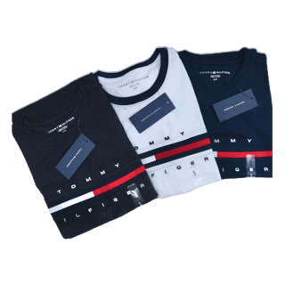 โปรโมชั่น : เสื้อยืด Tommy Hilfiger Signature T-shirt ของแท้ 100%