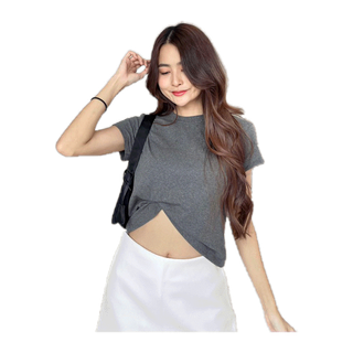 โปรโมชั่น : รุ่นBB “เสื้อยืด ทรงสลิมฟิต ผ้าคอตตอนยูนิ” เสื้อยืดผู้หญิง ทรงเข้ารูป ลำลอง