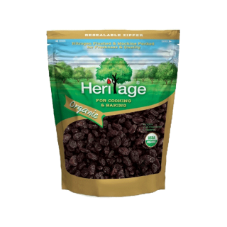 เฮอริเทจ ลูกเกดดำ (ออร์แกนิค) 250 ก. Heritage Organic Thompson Seedless Raisins 250 g.