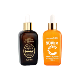 Amado Gold Caviar Serum / Super C Bright Up Serum [100 ml./ขวด] อมาโด้ เซรั่ม คาร์เวียร์ ซุปเปอร์ ซี เซรั่มวิตามินC