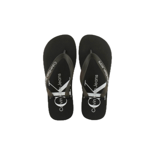 CALVIN KLEIN รองเท้าแตะผู้หญิง ทรง Flip Flop รุ่น YW00098 00X - สีดำ