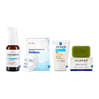 [ชุดพิเศษ] Dr.JiLL Advanced Serum สูตรใหม่ 1 ขวด + มาสก์หน้า SHEET MASK 5 แผ่น+ JILSUN Watery 1 หลอด + JILSOAP 1 ก้อน