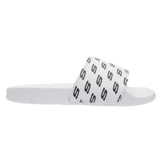 Skechers สเก็ตเชอร์ส รองเท้าแตะผู้หญิง Women Cali Side Lines 2.0 Reprezenta Walking Slides - 8730085-WBK