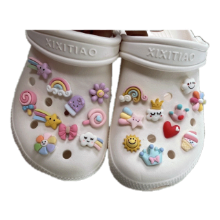 พร้อมส่งตัวติดรองเท้า Jibbitz จิ๊บบิท ตัวติดรองเท้าที่มีรู ลายน่ารักๆ ตัวติด 3 มิติ (ราคาต่อ 1 ชิ้น)