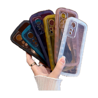 เคส Huawei Y9 Y9S Y6P P30 Pro Nova 5T 9 SE Y70 Nova9 Nova5t novay70 huaweiY6P Huaweiy9 Prime 2019 2020 Transparent Solid Color Camera Round Soft Case