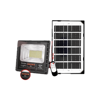 AJH8H4 ลดทันที 30 เมื่อช้อปครบ 300.- ไฟโซล่าเซลล์1200w 1000w 900w 800w 350w Solar lights LED แสงสีขาว ประกันร้านค้า