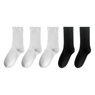 โปรโมชั่น Flash Sale : ถุงเท้าข้อยาว สีขาว แบบเรียบง่าย สไตล์ญี่ปุ่น แฟชั่นฤดูใบไม้ร่วง สําหรับผู้หญิง