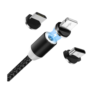 Bkwhale สายชาร์จแม่เหล็ก micro usb type-c สําหรับ Android