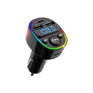 HNT 9 in 1 Car bluetooth PD อุปกรณ์ชาร์จมือถือในรถยนต์ All in One ช่องชาร์จ PD type-C ช่องฟังเพลง Flashdrive