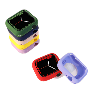 iwatch เคสซิลิโคนสำหรับนาฬิกา 8 7 6 5 4 3 2 1 นาฬิกาสมาร์ท เคสซิลิโคน 38/40/41/44/45/42/49mm
