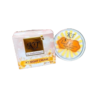 แท้ ✅ ครีมเคที KT gold ไนท์ครีม [ โฉมใหม่ ] ครีมบ้านกระต่ายขาว หน้าใส 10 g. | KT Gold ใหม่ X 1 ชิ้น
