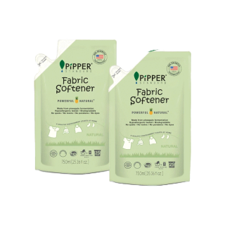 Pipper Standard Value Pack ผลิตภัณฑ์น้ำยาปรับผ้านุ่ม กลิ่นเนเชอรัล ขนาด 750 มล. จำนวน 2 ถุง.ราคาปกติถุงละ 185 บาท