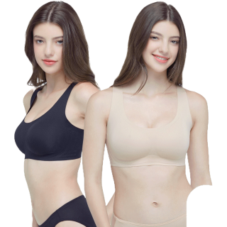 Wacoal Smart Size Go Girls Jelly Bra U-Crop บราไร้โครงวาโก้ เจลลี่บรา เซท 2 ชิ้น รุ่น WB3Y33/WB3233 คละสี