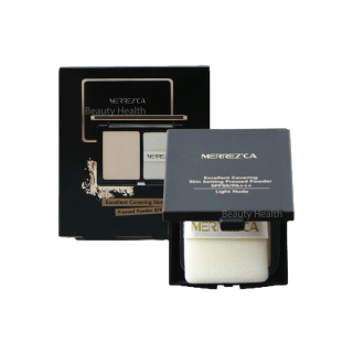 Merrez’ca Excellent Covering Skin Setting Pressed Powder SPF 50 / PA+++ แป้งพัฟกันน้ำ ขนาดพกพา (7 กรัม x 1 ตลับ)