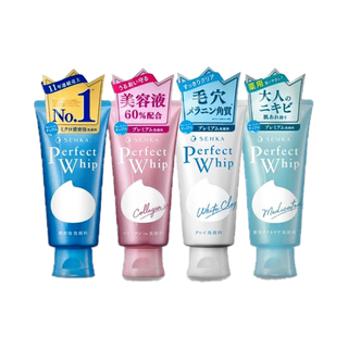 [โฉมใหม่] Senka Perfect Whip Foam Collagen [120g.] โฟมล้างหน้า ล้างหน้าเนื้อวิป ชิเซโด้ โฟมล้างหน้า