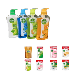 โปรโมชั่น : Dettol ครีมอาบน้ำ เดทตอล สบู่ แอนตี้แบคทีเรีย แบบขวด และ ถุงเติม 370- 500มล.