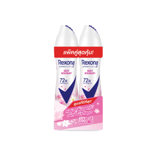 [สินค้าอยู่ระหว่างการปรับเปลี่ยนบรรจุภัณฑ์ ] เรโซนา สเปรย์ระงับกลิ่นกาย แพ็คคู่ 135 มล. Rexona Deodorant Spray 135 ml Twin pack (เลือกสูตรด้านใน)