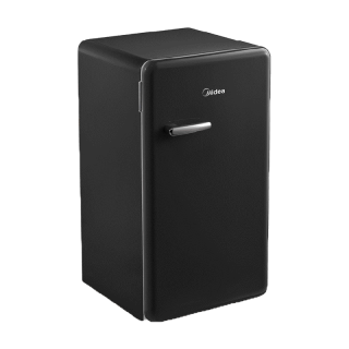 (ส่งฟรีทั่วไทย) Midea ตู้เย็นไมเดีย 1 ประตูขนาด 3.3Q (Retro Fridge) รุ่น BC-90AW(BLACK) *รับประกันสินค้า 1 ปี / Compresser 5 ปี